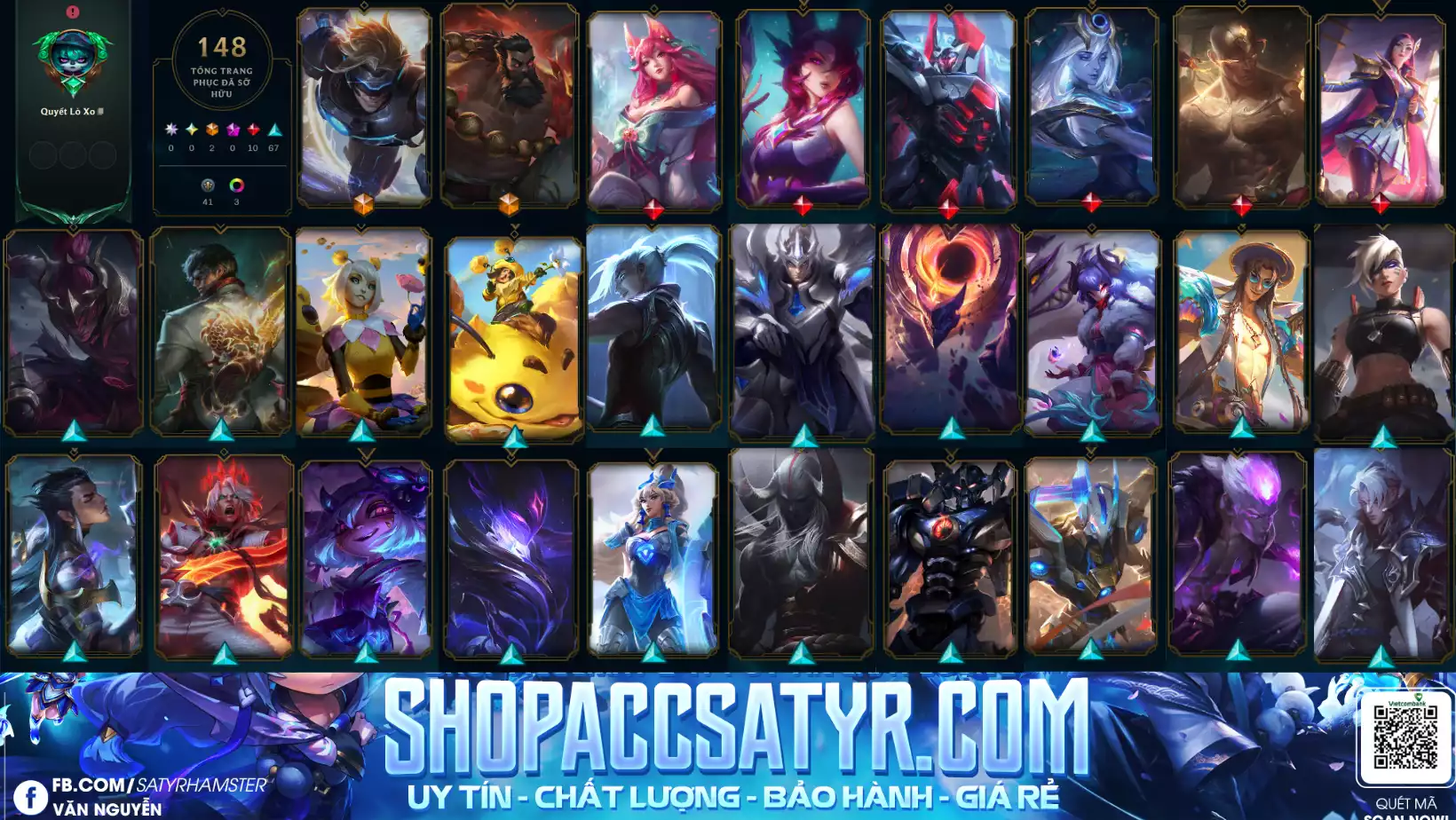 SKIN 148 FULL TƯỚNG LV 271 CÒN ĐỔI TÊN